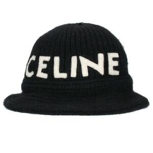 セリーヌバイエディスリマン CELINE by Hedi Slimane 2A47T384D カシミアロゴバケット帽子 中古 SS13