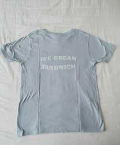 longtrackfoods 半袖 Tシャツ 水色 ロングトラックフーズ 鎌倉 岡尾美代子 Ｓ ユニー ICECREAM sandwich