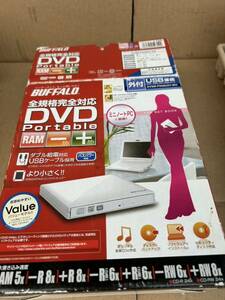 BUFFALO バッファロー DVSM-PN58U2V-WHポータブルDVD 外付 USB接続