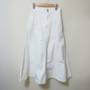 X248　UNIQLO　ユニクロ　ホワイト　デニム　ロング　スカート　【メ便】