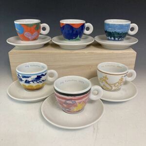 リチャードジノリ illy Collection1993　イリー・エスプレッソカップ６種類柄違いセット（ソーサー付）デミタスコーヒーカップ