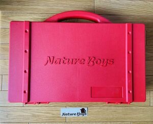 【激レア/新品未使用品】NATURE BOYS ネイチャーボーイズ ルアーボックス　レッド　ステッカー付き　検/ドカット　バケットマウス