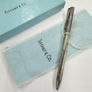 E2114(044)-638/SK3000　ボールペン　 TIFFANY&Co.　ティファニー　スターリングシルバー　Tクリップ　筆記具　文房具　袋・箱付き