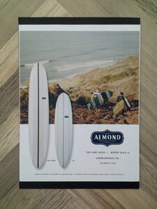 ★Almond Surfboards アーモンド サーフボード広告/ 簡単！入れるだけ額装セット ポスター風デザイン A4サイズ 送料230円～