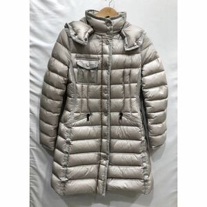 【MONCLER】モンクレール HERMINE エルミンヌ ロング ダウンコート C20934930005 53048 ダウンジャケット ベージュ ts202402