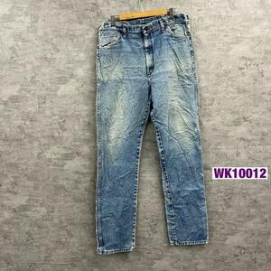 【中古】Wrangler ライトブルー ジップフライ デニムジーンズパンツ 36×38 実寸W36in 13MWZPW USA 海外輸入 古着 WK10012