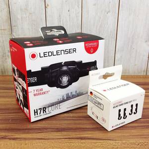 【WH-0736】新品未使用 LEDLENSER レッドレンザー 充電式LEDヘッドライト H7RCORE ヘルメットバンドクリップ付 1000ルーメン