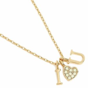 【新品】６０％オフ　ｇｕｅｓｓ　ネックレス　Ｉ　ＬＯＶＥ　ＹＯＵ　ラインストーン　定価９９００円