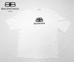 バレンシアガ 570803カットソー半袖 半袖Tシャツ クルーネック BBロゴ オーバーサイズメンズ レディース GT10051