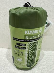 【KIM-1438】1円～ 未使用保管品 KLYMIT クライミット エアマット スタティックV StaticV グリーン 緑 登山 キャンプ アウトドア