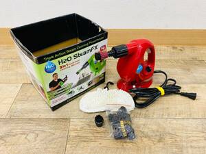 13325*1　通電OK　H2O Steam FX　スチームクリーナー　クリーニングセット　レッド　ハンディスチームクリーナー　掃除　清掃用具