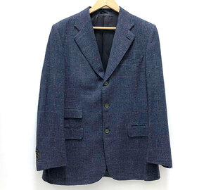 ▼【ISAIA】イザイア リネン混 カシミア 3Bテーラードジャケット サイズ48 イタリア製 メンズ トップス RA5918