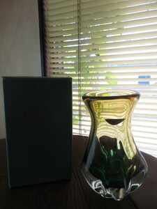 【NARUMI Fantasy Glass/ナルミ】フラワーベース/花瓶/昭和レトロ/未使用品