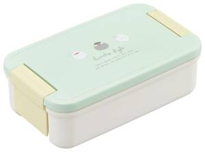 OSK(オーエスケー) 弁当箱 文鳥 ランチボックス 仕切付 550ml 日本製 食洗機 電子レンジ対応 抗菌 ロック付き おしゃれ かわいい
