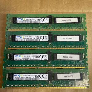 (06)SAMSUNG 1RX4 PC3L-12800R 8GB 4枚DDR3 Registered ECC サーバー用 メモリ