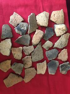 縄文式土器時代　　縄文土器片