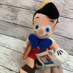 【長期保管品】レア ディズニー ピノキオ ぬいぐるみ プライズ セガ ファンタジーアミューズ Disney Pinocchio SEGA
