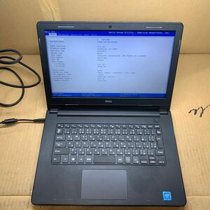 ジャンクDell Inspiron14 Intel(R)Celeron(R)CPU N3050 1.60GHz /メモリ4GB /HDD32GB BIOS起動確認済 現状品/ AC付き 返品不可