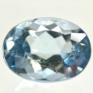 (天然アクアマリン1.493ct)M 約8.2×6.1mmソーティング付 ルース 裸石 宝石 ジュエリー ベリル aquamarine beryl K