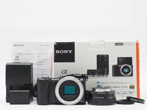 ソニー Sony Alpha A5000 20.1MP Digital Black 16-50mm Lens 元箱 [新品同様]#Z1299