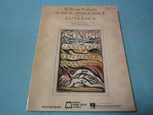 ｍ　輸入ヴォーカル用楽譜　　Songs of Innocence And of Experience　 ウィリアム・ボルコム 作曲家