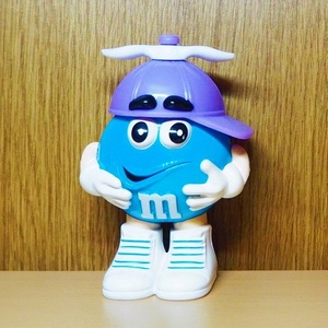 エムアンドエムズ　 フィギュア　ブルー　プロペラ　帽子　パープル　m&m　m&m’ｓ　アドバタイジング　チョコ　アメトイ　ミールトイ