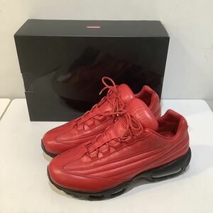 Supreme シュプリーム 2019A/W ×NIKE ナイキ AIR MAX 95 RED LUX PACK エアマックス パックレザースニーカー レッド 27.5cm 557217