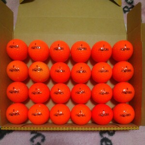 【人気】本間ゴルフD-1オレンジ色ロストボール24球　　　　HONMA