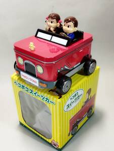 ペコポコスイーツカー ダイキャスト製 走行可能 小物入れ ペコちゃん＆ポコちゃん 不二家 中古開封済未使用玩具 レア 絶版 