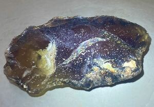 インドネシア　スマトラ島産天然ブルーアンバー原石32.40g綺麗^ ^