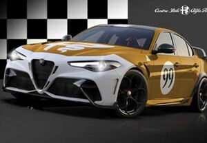 ＜予約特価＞　BBR 1/18 Alfa Romeo Giulia GTAm 2021 yellow　アルファロメオ　ジュリア　BBRC1852G