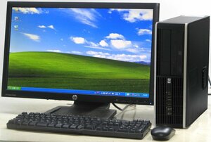 HP Compaq 6000 Pro SFF-E7500 ■ 23インチ 液晶セット ■ Core2Duo-E7500/DVDROM/希少OS/動作確認済/WindowsXP デスクトップ