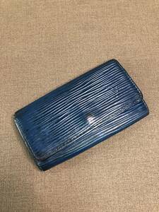 中古☆LOUIS VUITTON/ルイ・ヴィトン☆キーケース4連☆ミュルティクレ4☆エピ☆トレドブルー