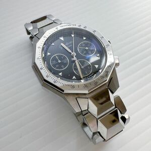 要リペア グラスヒュッテ オリジナル クロノ メンズ AT 6針 黒文字版 SS色ケース SS色ベルト スケルトン 中古 GLASHUTTE ORIGINAL chrono