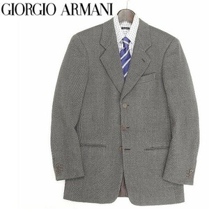 ◆GIORGIO ARMANI ジョルジオ アルマーニ ウール 3釦 ジャケット 44