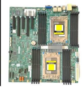 Supermicro H11DSi Socket SP3 Motherboard +AMD EPYC 7301 CPU 2個+CPUクーラー 2個付 セット