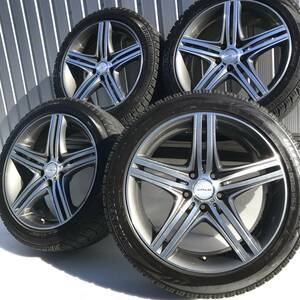 PCD120 冬用 WALD マホラ レクサス LS460 LS600 40系 アルファード ヴェルファイア BMW F25 X3 スタッドレス タイヤ 245/45R19 8.5j 5穴