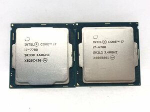 intel - CPU 計2枚セット まとめ売り i7-7700 6700■現状品