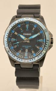 「カシオ　1円～」　「CASIO」　MTD-1072　マルチファンクション　デイト　腕時計　クォーツ　稼働　メンズ　U8884