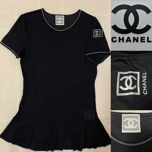 CHANEL シャネル スポーツライン ココマーク トップス Ｔシャツ ブラック