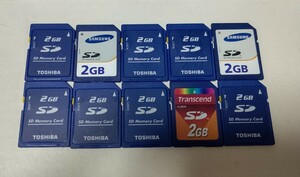 SDカード 2GB 10枚セット SD TOSHIBA 東芝 メモリー ジャンク 中古