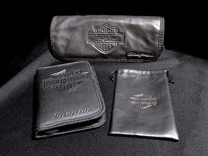 Snap-on Harley-Davidson TOOL BAG　ハーレーダビッドソン スナップオン　ツールバッグ　ツールロール　3点セット　希少　レア　USA