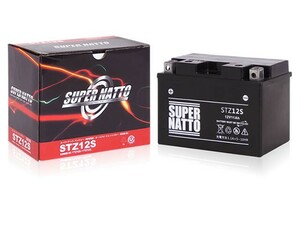 新品 スーパーナットバッテリー バイク用　STZ12S　ホンダ【SILVER WING】BC-NF01/03　400cc