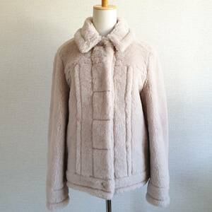 【新品・未使用】MAX MARA テディベア ショートジャケット ベージュ　38サイズ　2310860139600