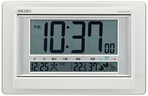 セイコー クロック 掛け時計 置き時計 兼用 電波 デジタル カレンダー 快適