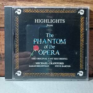 【中古CD】オペラ座の怪人（ハイライト版）（HIGHLIGHTS FROM THE PHANTOM OF THE OPERA）　海外盤　O078