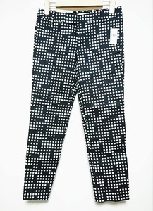 激安オクスタ！定価￥９７９０！新品タグ付き！GAP/ギャップ/クロップド丈ドット総柄スキニーパンツ 0 柄ブラック