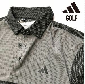 ▲B171新品 【メンズXL】黒 アディダスゴルフ ポロシャツ 長袖 adidas GOLF ゴルフウェア 高品質