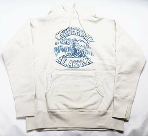 JOE McCOY (ジョーマッコイ) BALL PARK - HOODED SWEATSHIRT / UNIVERSITY ALASKA スウェットパーカー 美品 size L / リアルマッコイズ