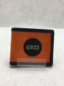 GUCCI◆2つ折り財布/オレンジ/625573-525040